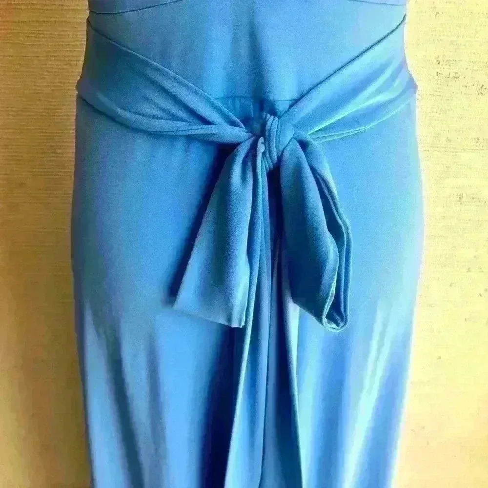 NEW! New York & Company Neck Tie Maxi Dress. - Picture 4 of 8